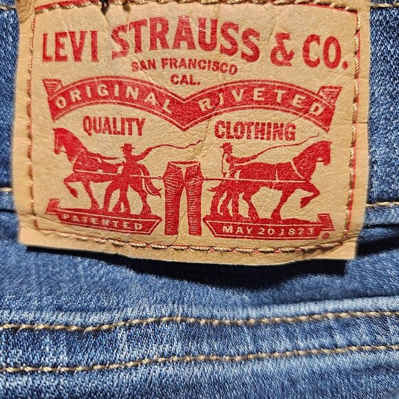 Levis 311 Skinny Capri Jeans Womens Size 24W High Rise Medium Wash Denim Pants - Picture 3 of 6